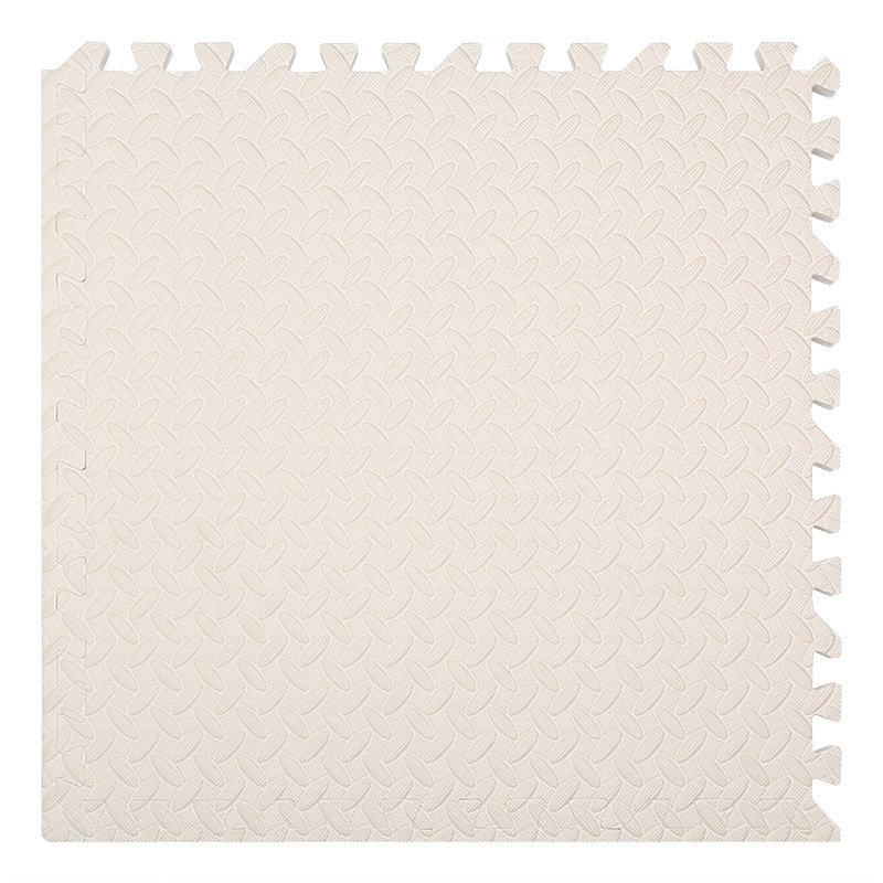 10 PCS Household Children Bedroom Stitching Leaf Pattern Thick Foam Crawling Mat, Size: 30x1.2cm(Beige) - Shopkiz.com