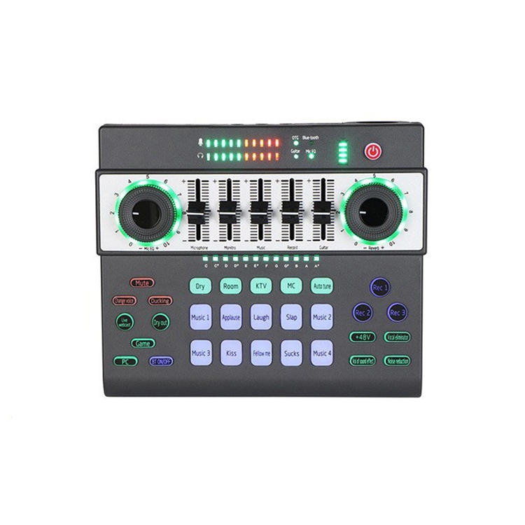 SK-200 Condenser Microphone Live Recording Equipment,Specification: Separate Sound Card - Shopkiz.com