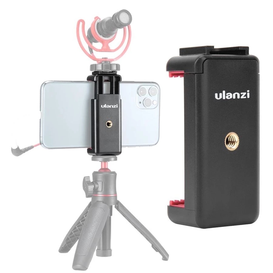 Ulanzi ST-07 Mobile Phone Mount Holder Clamp Clip(Black) - Shopkiz.com