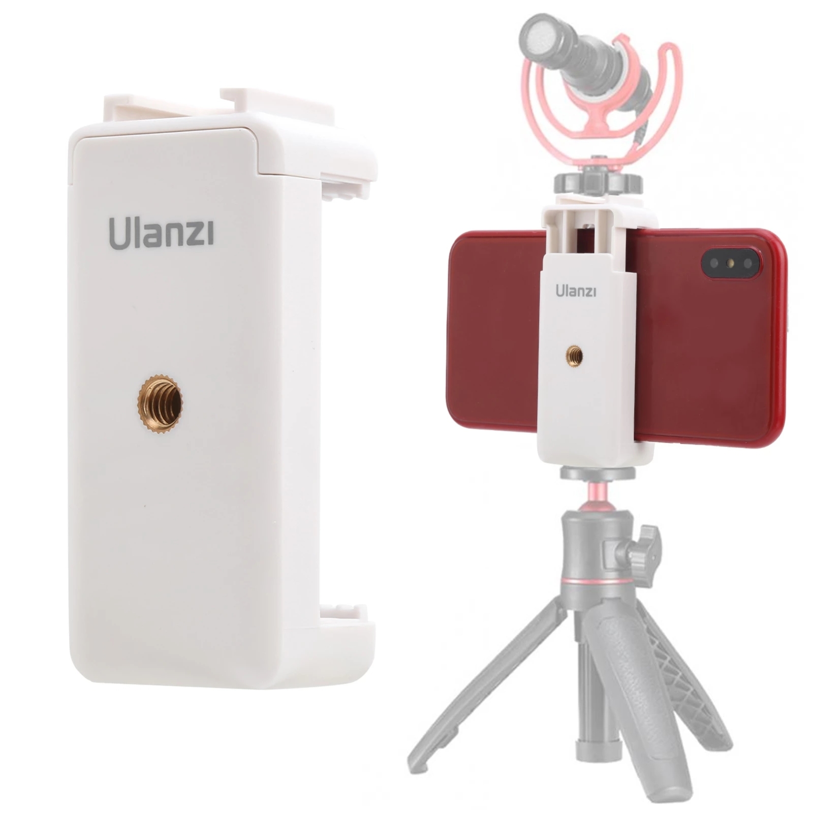 Ulanzi ST-07 Mobile Phone Mount Holder Clamp Clip(Silver Grey) - Shopkiz.com