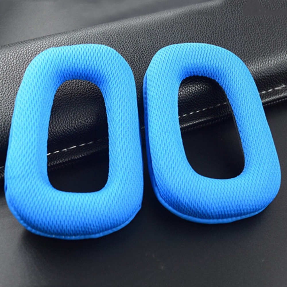 2 PCS Headset Sponge Earmuffs for Logitech G35 / G930 / G430 / F450(Blue) - Shopkiz.com
