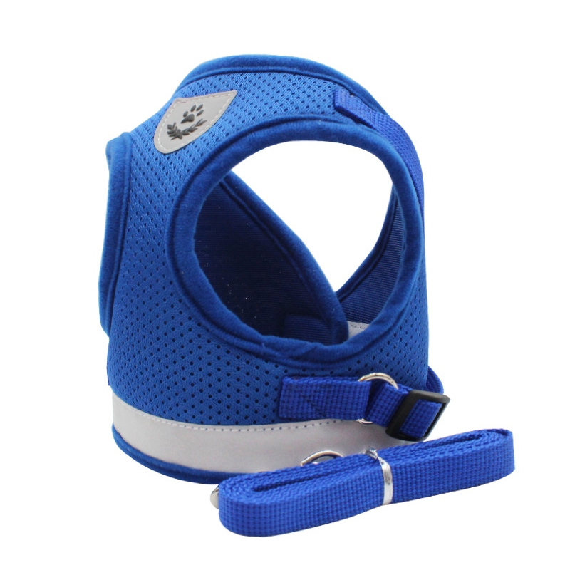 BL-844 Pet Chest Straps Reflective Breathable Dog Rope, Size: M(Blue) - Shopkiz.com