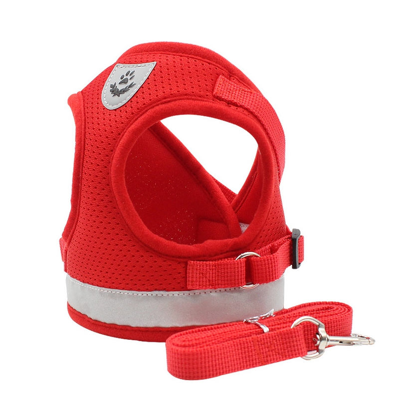BL-844 Pet Chest Straps Reflective Breathable Dog Rope, Size: M(Red) - Shopkiz.com