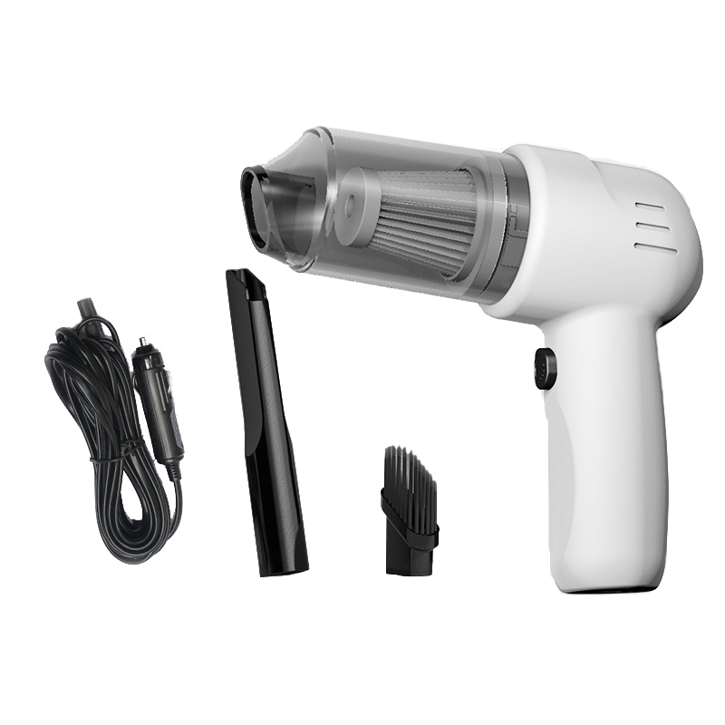 FL-8803 Portable Handheld Car Vacuum Cleaner, Style: 12V Car Plug-in (White) - Shopkiz.com