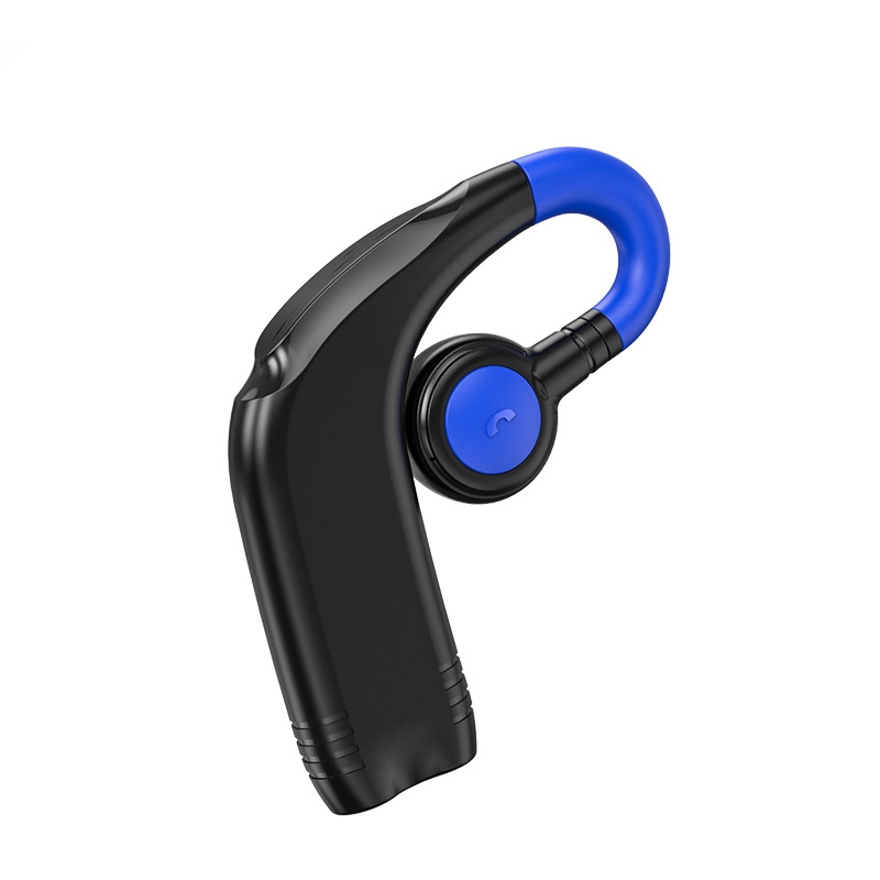 M99 Bluetooth V5.2 Single Earhook Business Headphone(Black+Blue) - Shopkiz.com