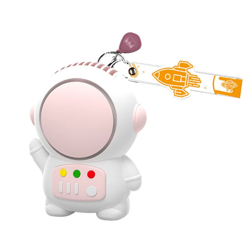 6052 USB Charging Mini Astronaut Shape Bladeless Fan(Pink) - Shopkiz.com