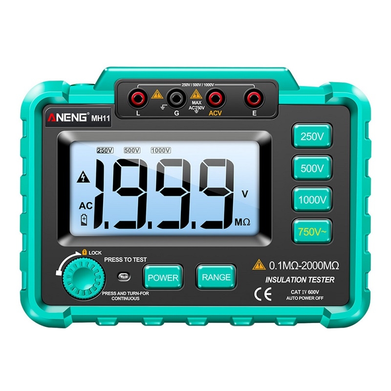 ANENG MH11 High Voltage Digital Insulation Resistance Voltage Tester(Green) - Shopkiz.com