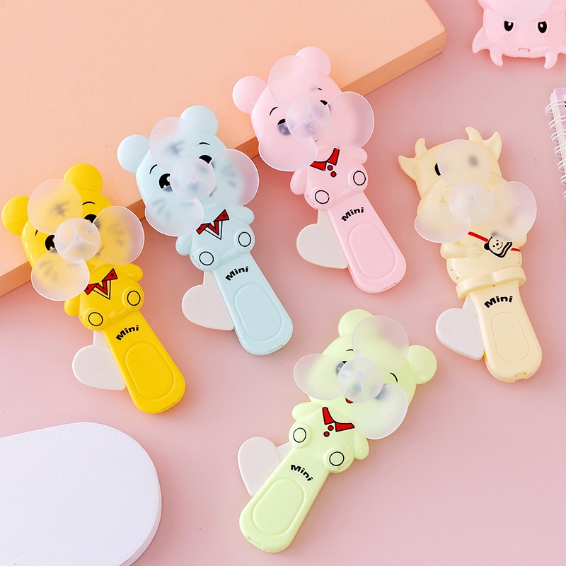5 PCS Cool Hand Pressure Fan Portable Hand-held Manual Fan Toys For Children(Random Delivery) - Shopkiz.com