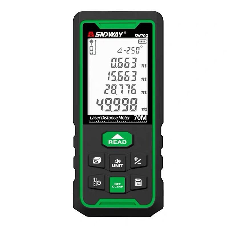 SNDWAY SW70G High-precision Indoor and Outdoor Green Laser Rangefinder, Distance: 70m - Shopkiz.com