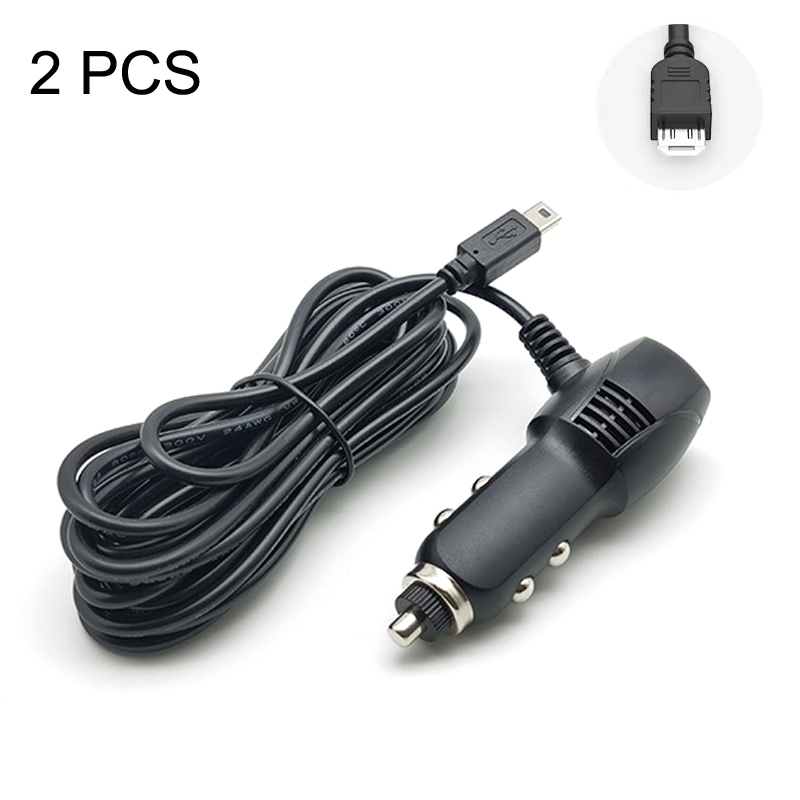 2 PCS Car Charger Fast Charge Driving Recorder Supply Line, Style: 1.5A+2.4A(Android Straight Head) - Shopkiz.com