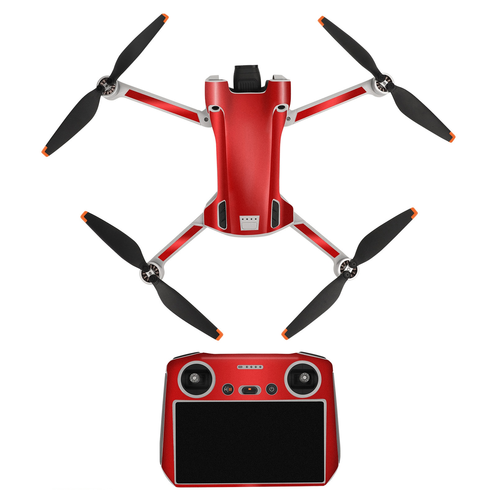 Sunnylife Drone+Remote Control Protective Sticker For DJI Mini 3 Pro RC Version(Aurora Red) - Shopkiz.com
