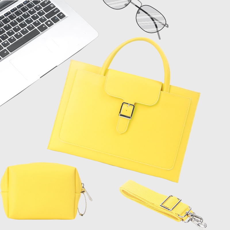 S176 Portable Waterproof Laptop Bag with Power Pack, Size: 14 inches(Goose Yellow) - Shopkiz.com