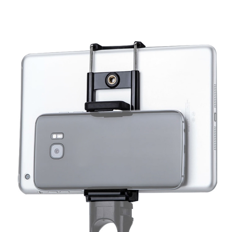 2 PCS Mobile Phone Tablet Universal Desktop Multi-function Live Broadcast Bracket(Black) - Shopkiz.com