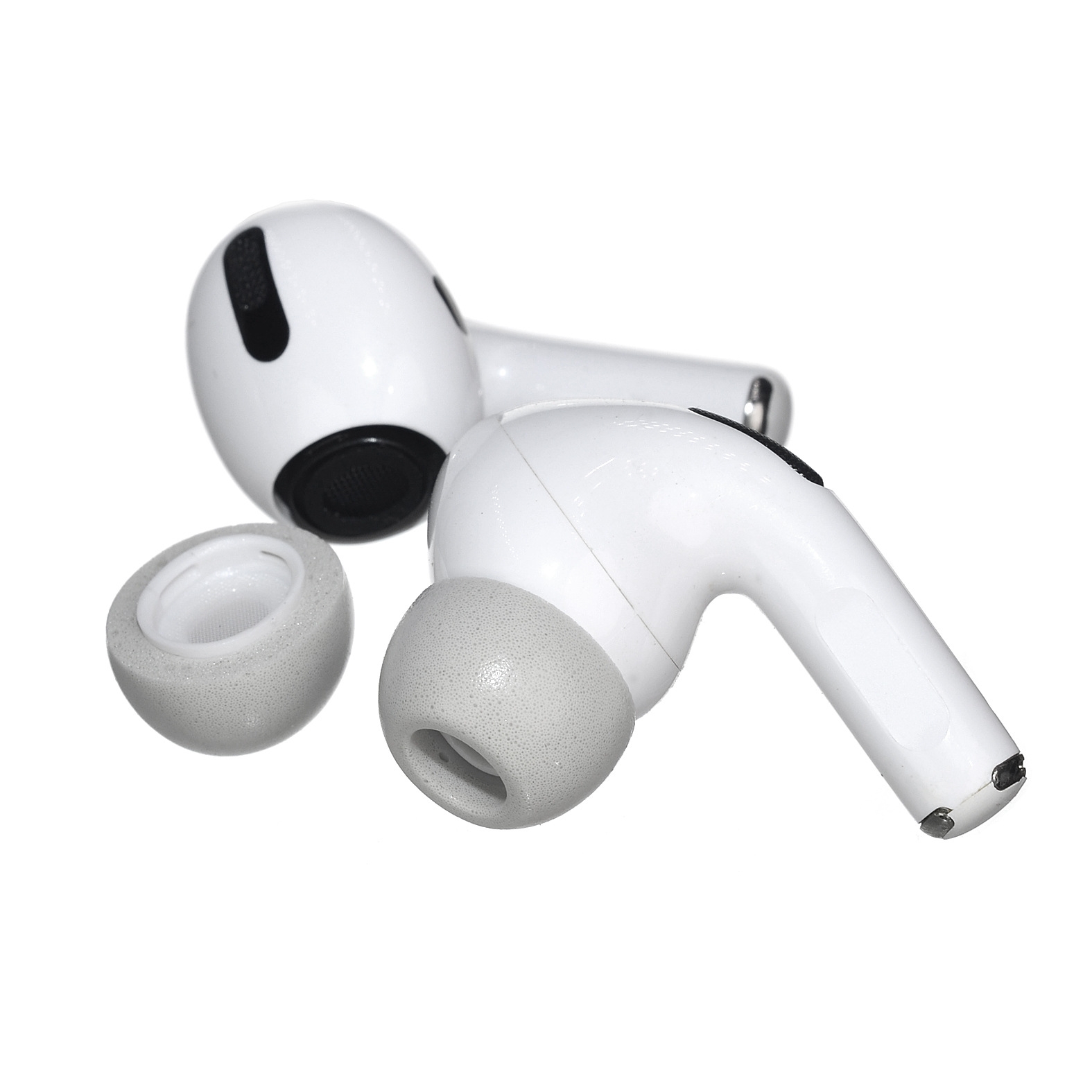 2 PCS Earbuds Memory Foam Ear Caps For TWS Airpods Pro,Size: Medium Gray - Shopkiz.com