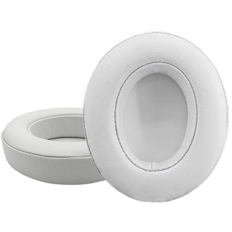 2 PCS Leather Soft Breathable Headphone Cover For Beats Studio 2/3, Color: Sheepskin White - Shopkiz.com