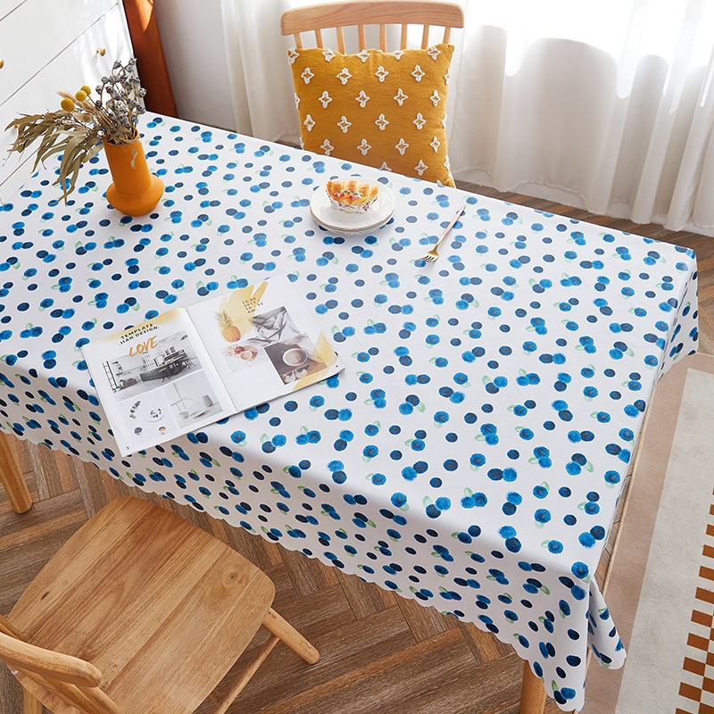 Rural Farm PVC Paper Waterproof Oil Wash Desktop Table Cloth, Size: 90x150cm(Blueberry) - Shopkiz.com