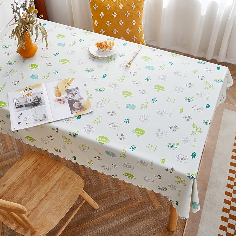 Rural Farm PVC Paper Waterproof Oil Wash Desktop Table Cloth, Size: 90x150cm(Romantic House) - Shopkiz.com