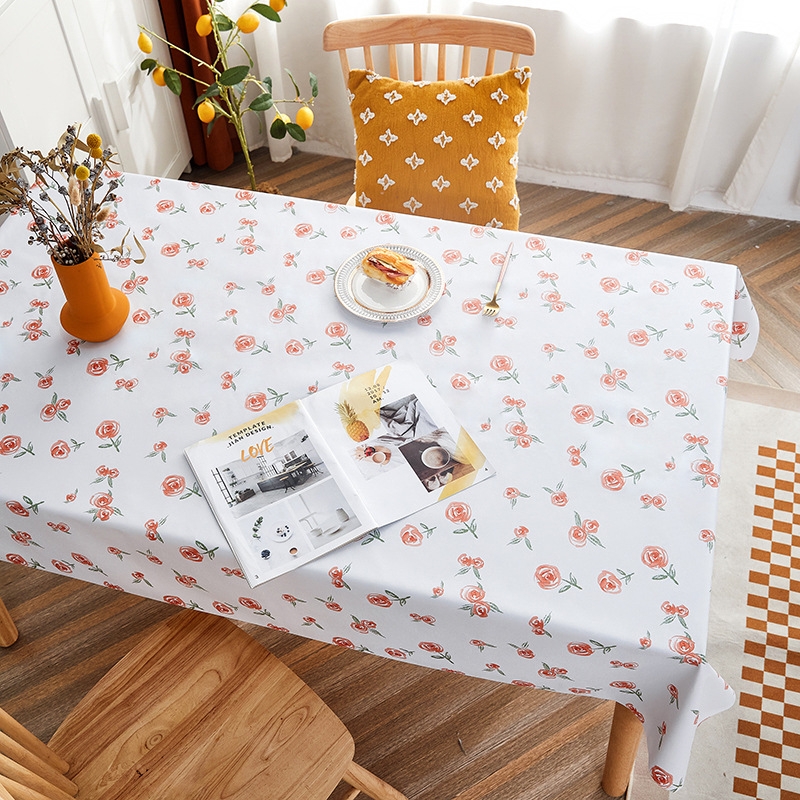 Rural Farm PVC Paper Waterproof Oil Wash Desktop Table Cloth, Size: 90x150cm(Flower Language) - Shopkiz.com