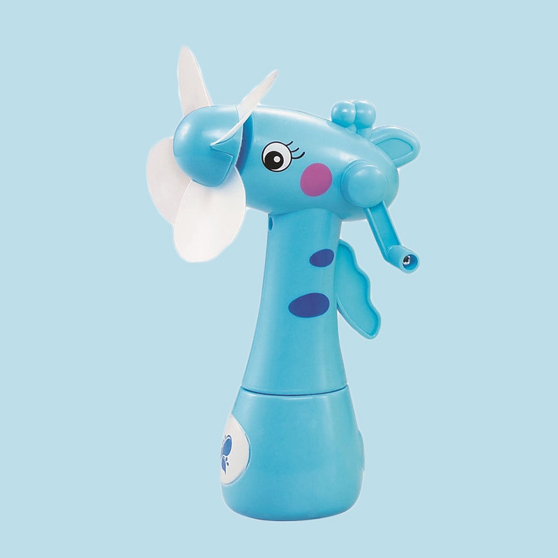 Cartoon Children Student Hand Shake Spray Fan Manual Mini Spray Fan(Blue) - Shopkiz.com