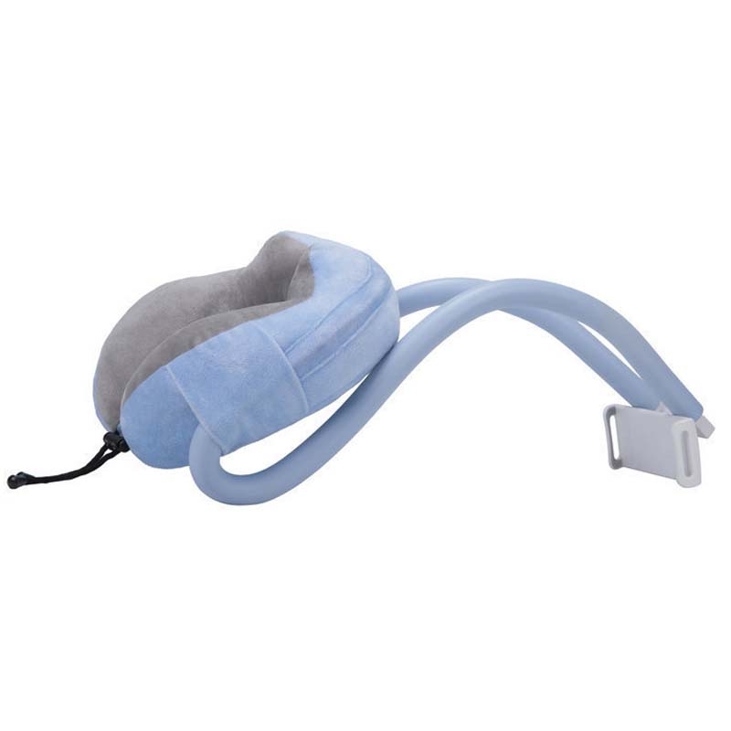 U-shaped Pillow Mobile Phone Bracket Hanging Neck Lazy Bracket(Light Blue) - Shopkiz.com