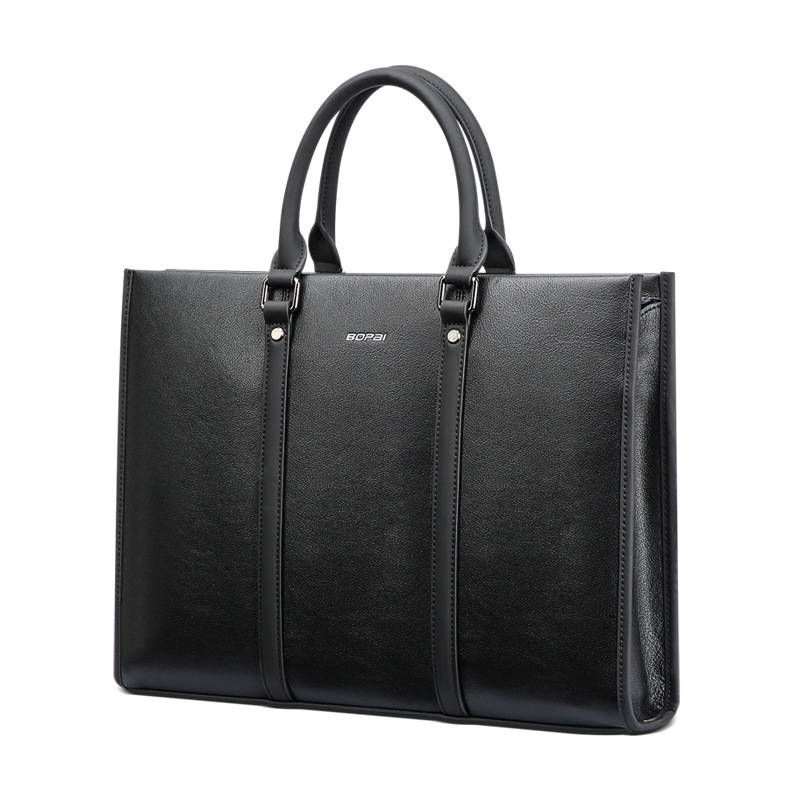 Bopai 11-98711 Multifunctional Business Waterproof Wearable Laptop Handbag(Black) - Shopkiz.com