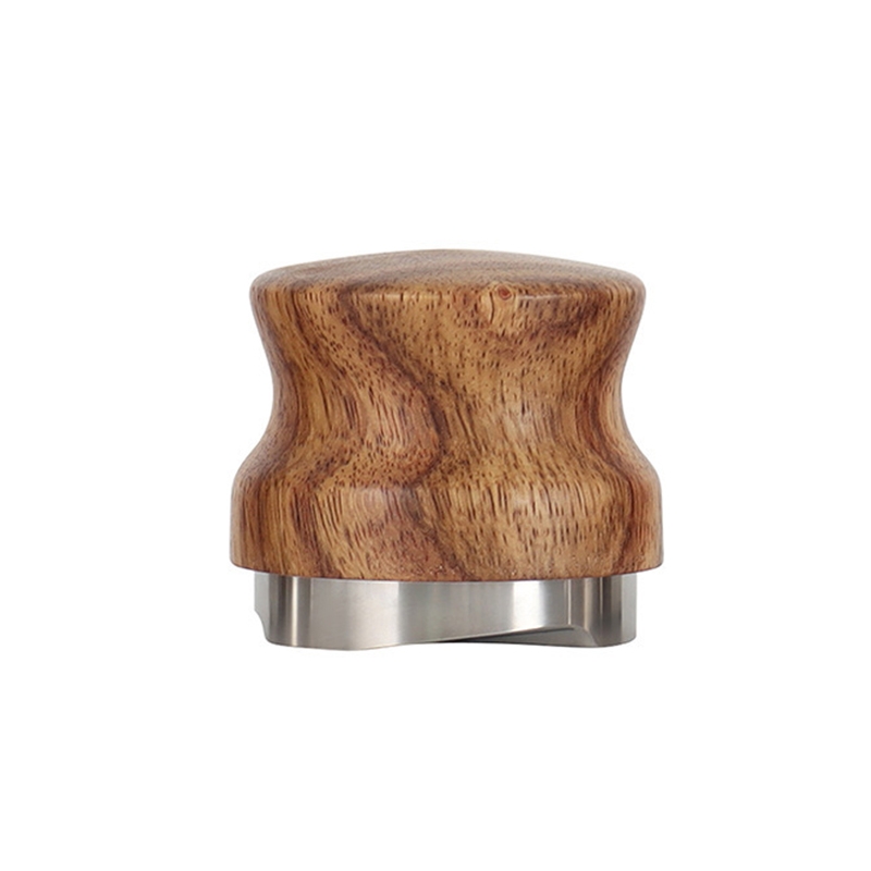 53 mm Pear Wood Stainless Steel Coffee Compressor - Shopkiz.com