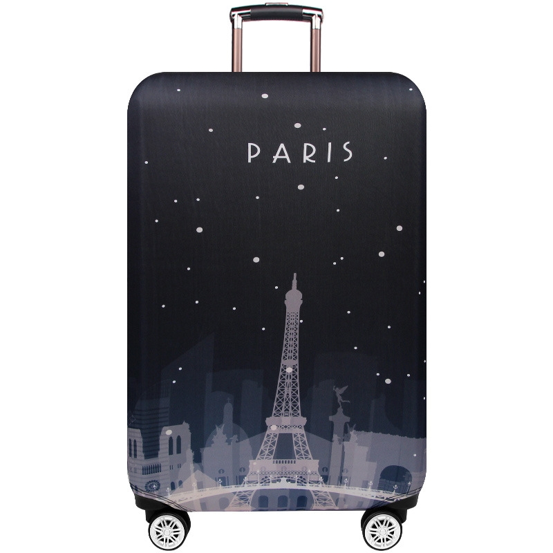 Luggage Thickening Wear-resistant Elastic Anti-dust Protection Cover, Size: M(Dream Paris) - Shopkiz.com