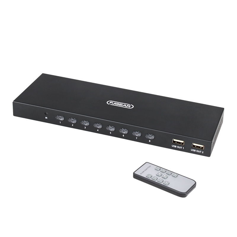 FJGEAR FJ-HK801 HDMI KVM HD Video 8 Ports Switcher - Shopkiz.com