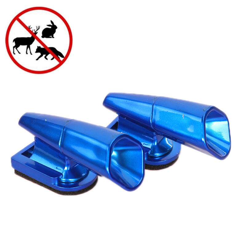 2 Pairs Car Deer Repeller Animal Collision Avoidance Device(Blue) - Shopkiz.com