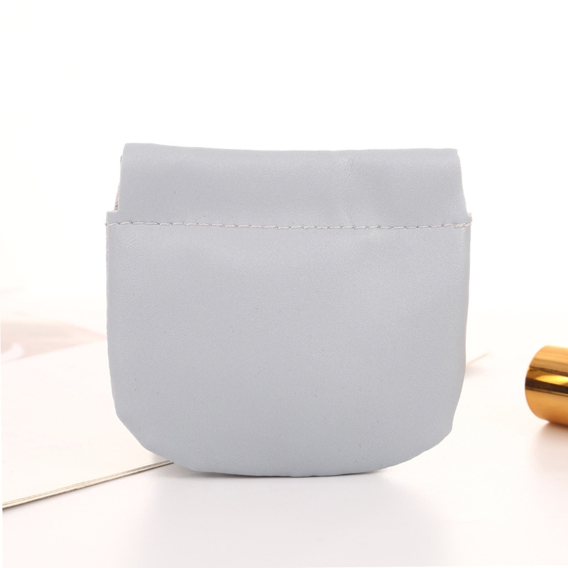Portable Lipstick PU Case Mini Coin Cases Headphones Bag(Light Blue) - Shopkiz.com