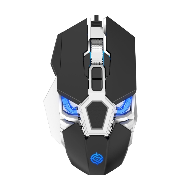 K-Snake Q18 9 Keys 6400DPI Glowing Machine Wired Gaming Mouse, Cable Length: 1.5m(Black) - Shopkiz.com