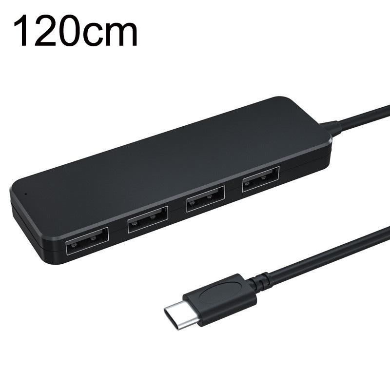 AC3-L43 Type-c/USB-c USB2.0 120cm 4 Ports Expansion Dock Notebook High Speed HUB - Shopkiz.com