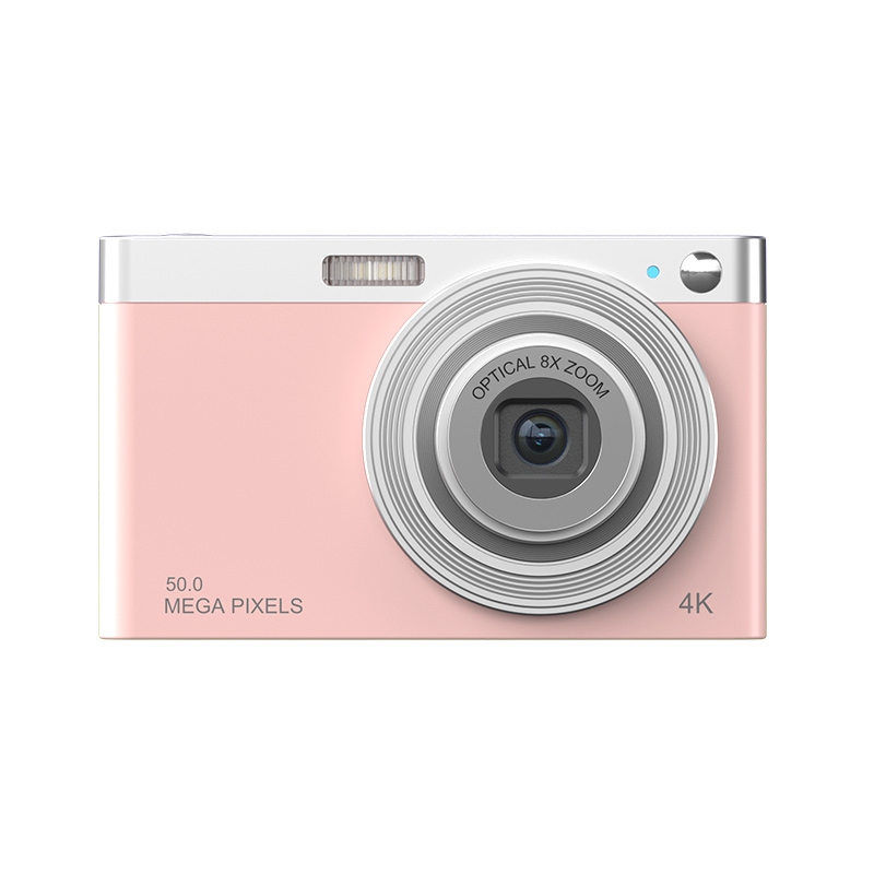 C13 2.88 inch 4K 8X Optical Zoom Telescopic Lens HD Digital Camera, Spec: Pink - Shopkiz.com
