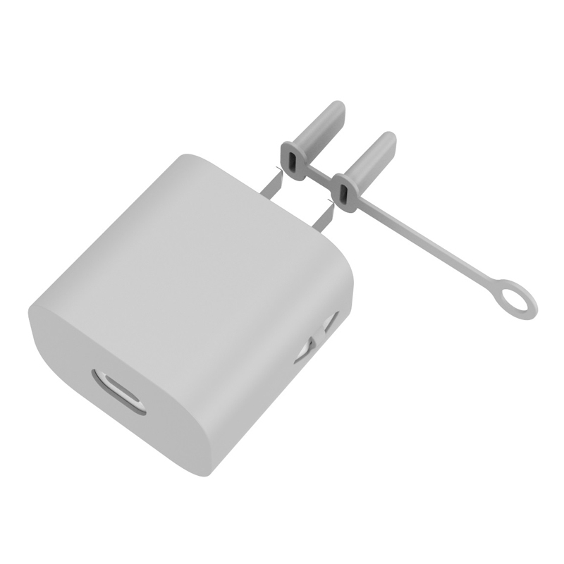 For Huawei Honor 40W AC01 Charger Silicone Protective Cover(Grey) - Shopkiz.com