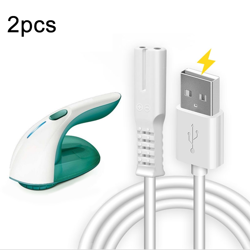 2pcs  USB Charging Cable For Philips CONFU SUPOR Hair Ball Trimmer - Shopkiz.com