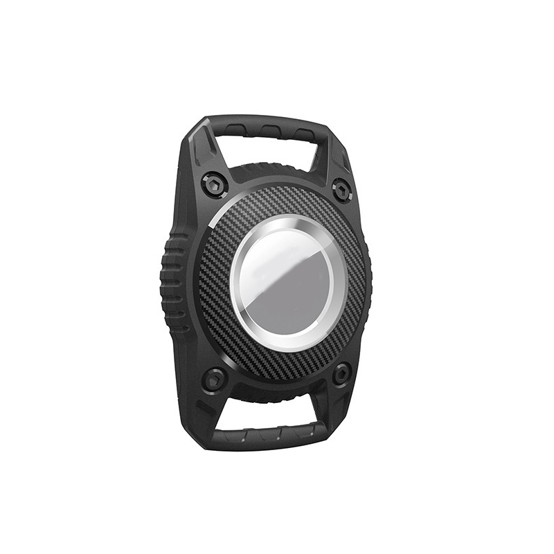 For AirTag 2nd Gen / AirTag 1st Gen Protective Case Three-proof All-inclusive IPX7 Waterproof Locator Cover(Black) - Shopkiz.com