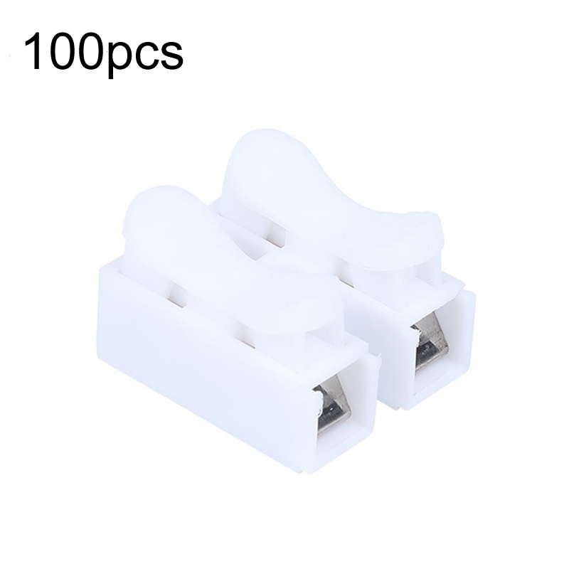 100pcs Self-Locking Push Type Ceiling Light Quick Terminal Block, Specification: CH-2 - Shopkiz.com