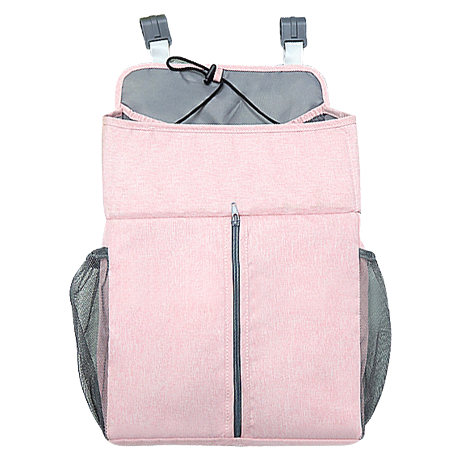 Baby Bed Organizer Newborn Crib Diaper Storage Hanging Bags Bedside Shelf Bag(Linen Pink) - Shopkiz.com