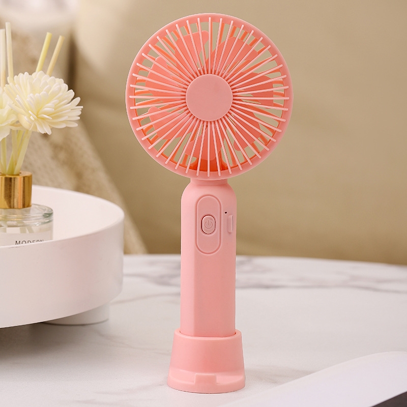 M9 Handheld Mini Fan Outdoor USB Charging Desktop Fan 1500mAh(Pink) - Shopkiz.com