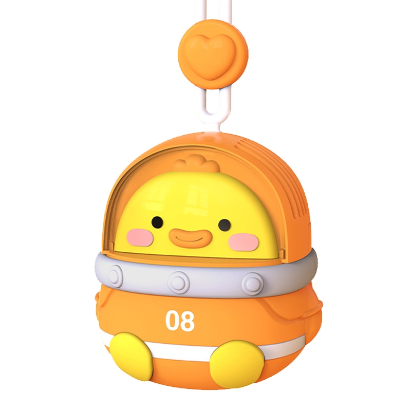 CS1327 Small USB Charging Cartoon Hanging Neck Fan Portable Leafless Silent Mini Fan(Duck) - Shopkiz.com