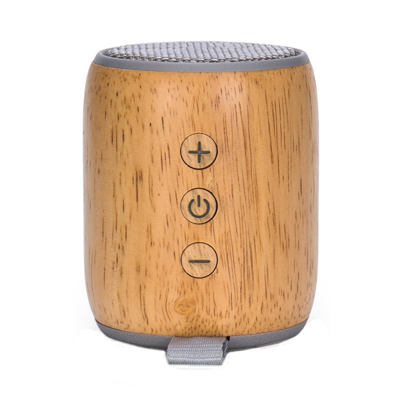 BT811 Mini Wooden Wireless Bluetooth Speaker Support TF Card & 3.5mm AUX(Silver Gray) - Shopkiz.com