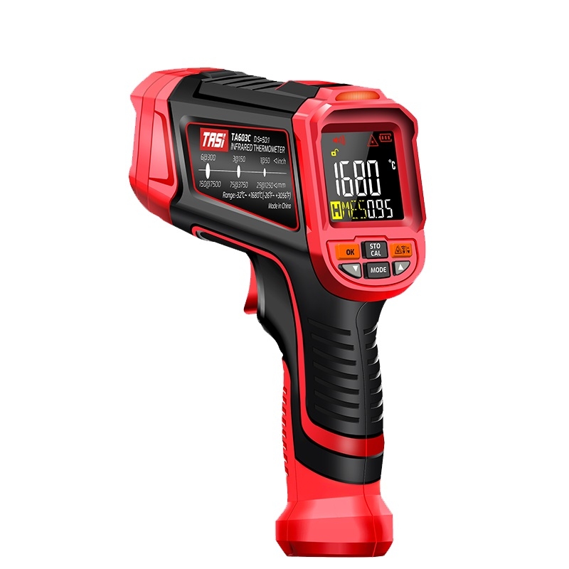 TASI TA603C -32-1680 degrees Celsius Color Screen Infrared Thermometer Industrial Electronic Thermometer - Shopkiz.com