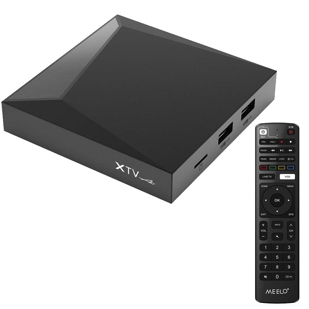 XTV Air 2GB+16GB Infrared Remote Version Mini HD 4K Android TV Network Set-Top Box Amlogic S905w2 Quad Core(UK Plug) - Shopkiz.com