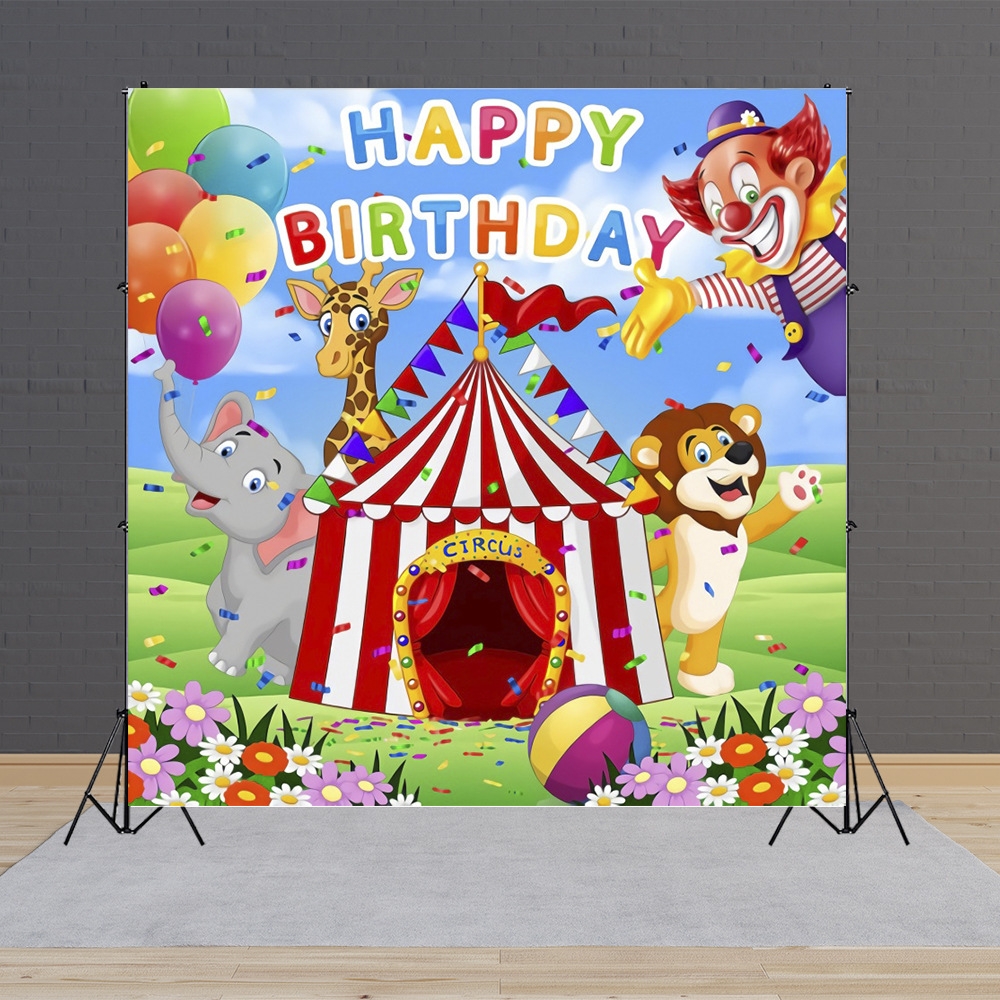 150 x 100cm Circus Amusement Park Ferris Wheel Photography Background Cloth(MDM07047) - Shopkiz.com