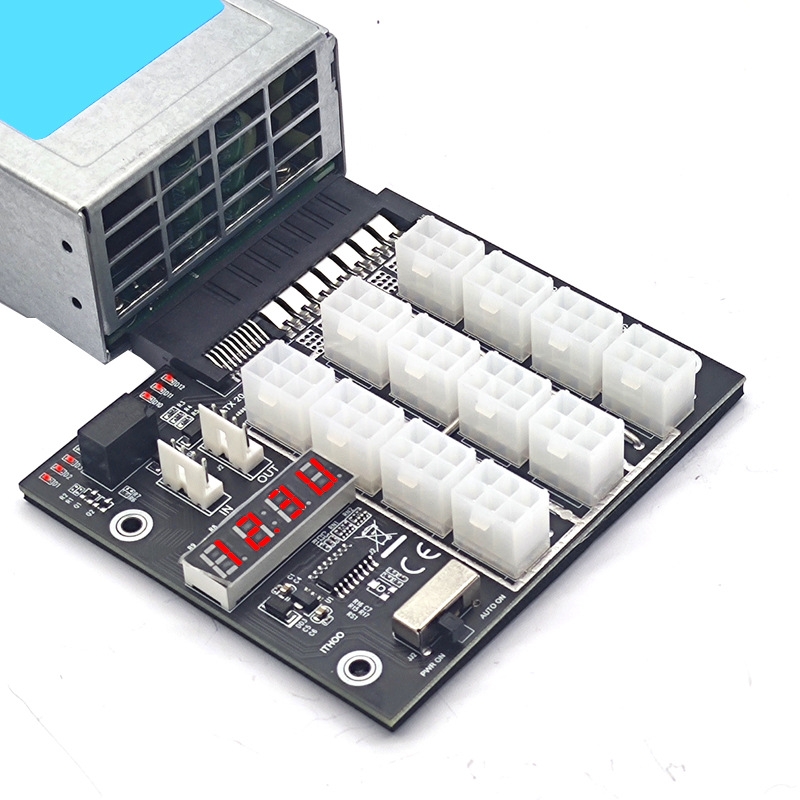2200W To 6P Graphics Card Power Board For HP Server Power Supply(Black) - Shopkiz.com