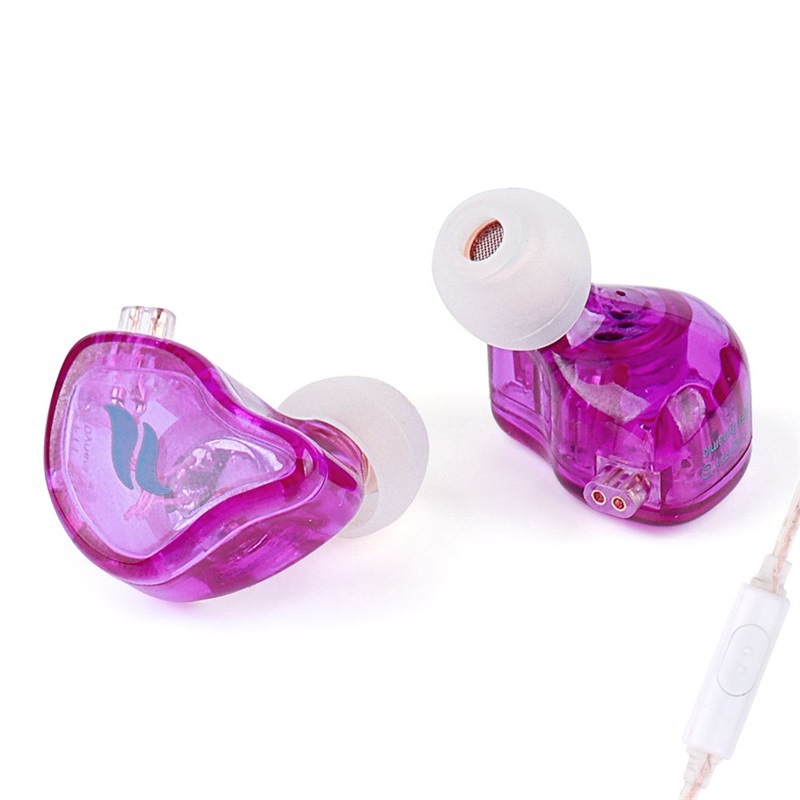 FZ In Ear Type Live Broadcast HIFI Sound Quality Earphone, Color: With Mic Purple - Shopkiz.com