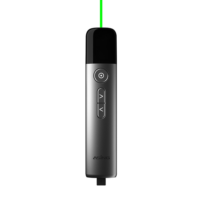 ASiNG LED LCD Screen High Power Bright Green Laser Pointer PPT Speech Instructions Page Presenter(A17) - Shopkiz.com