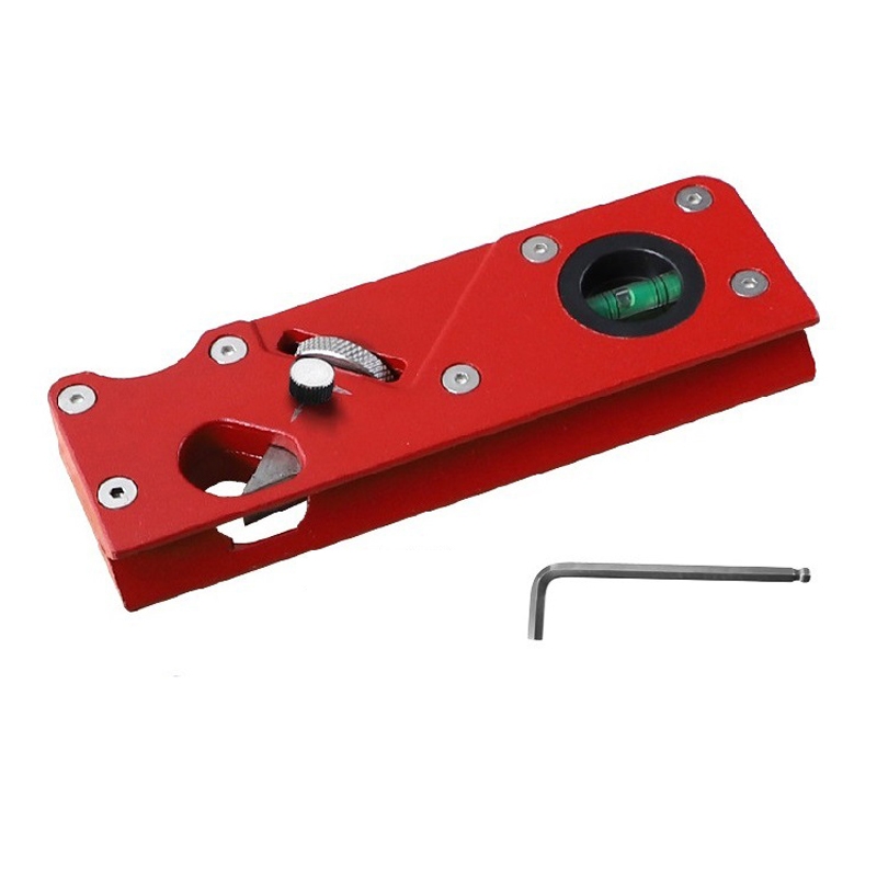 Woodworking Multi-Angle Chamfering Adjustable Depth Hand Planer, Color: Red - Shopkiz.com