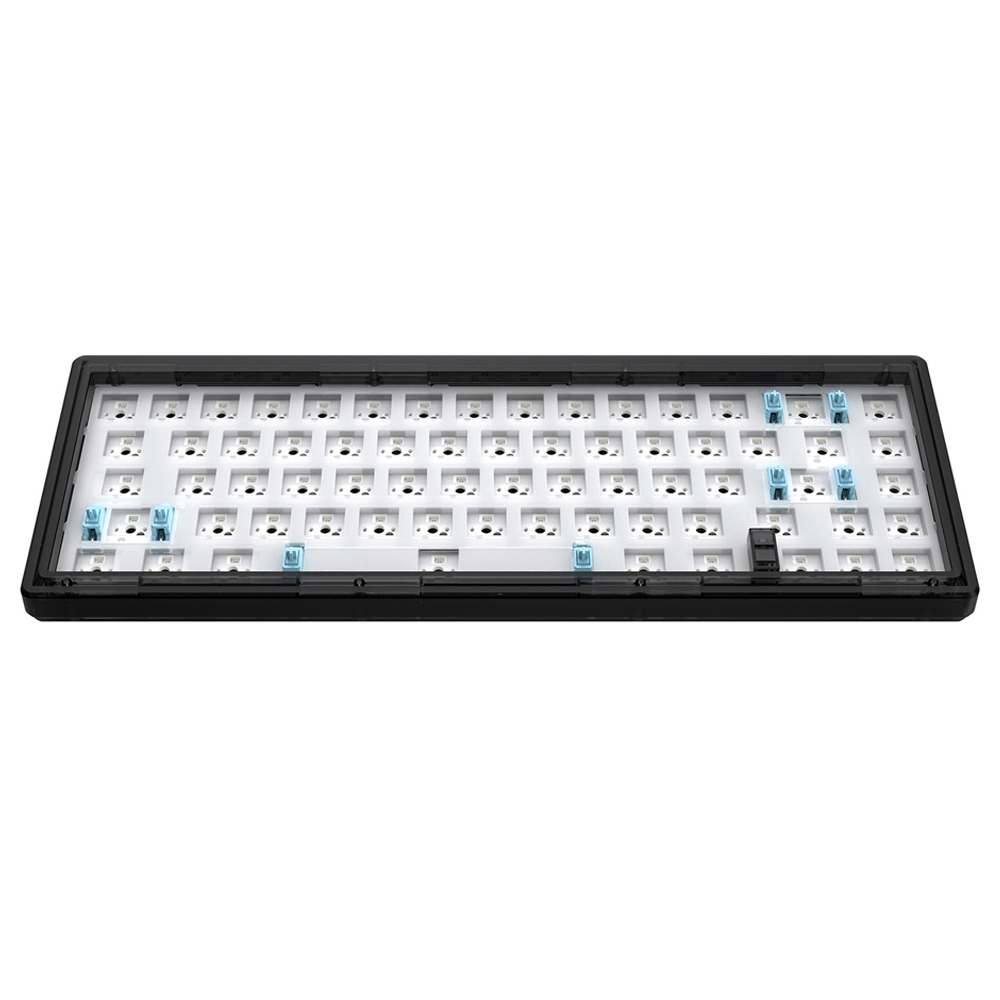 Hot Swap Shaft Wired RGB Back Light Customized Mechanical Keyboard Kit(Black Transparent) - Shopkiz.com