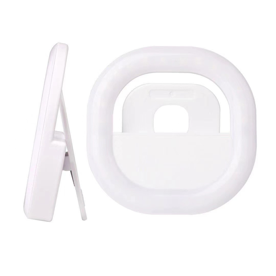 Mobile Phone Fill Light Rechargeable Clip Ring Selfie Light(White) - Shopkiz.com
